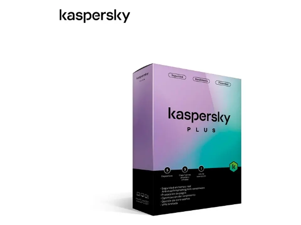 Kaspersky Plus 5PC, 1AÑO (caja) KL1042D5EFS 1