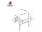 Rack Movible Brazo Corto Soporta 25KG UBK60 - Miniatura 2