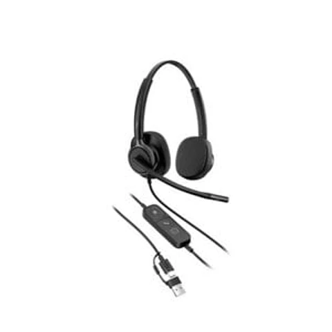 HP C01B6AA#AC3 - HP Poly Mission 425 Stereo USB Wired Hea