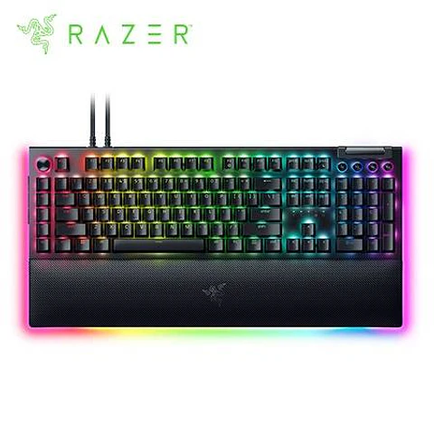 Teclado Razer Blackwidow V4 Pro Mechanical USB-C Swtch Green Us 3 Zonas Chroma Black (RZ03-04680200-R3U1)