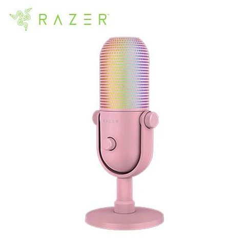 Microfono Razer Seiren V3 Chroma USB Streaming Supercardioide C/n Sensor Touch Silent Quartz (RZ19-05060300-R3U1)