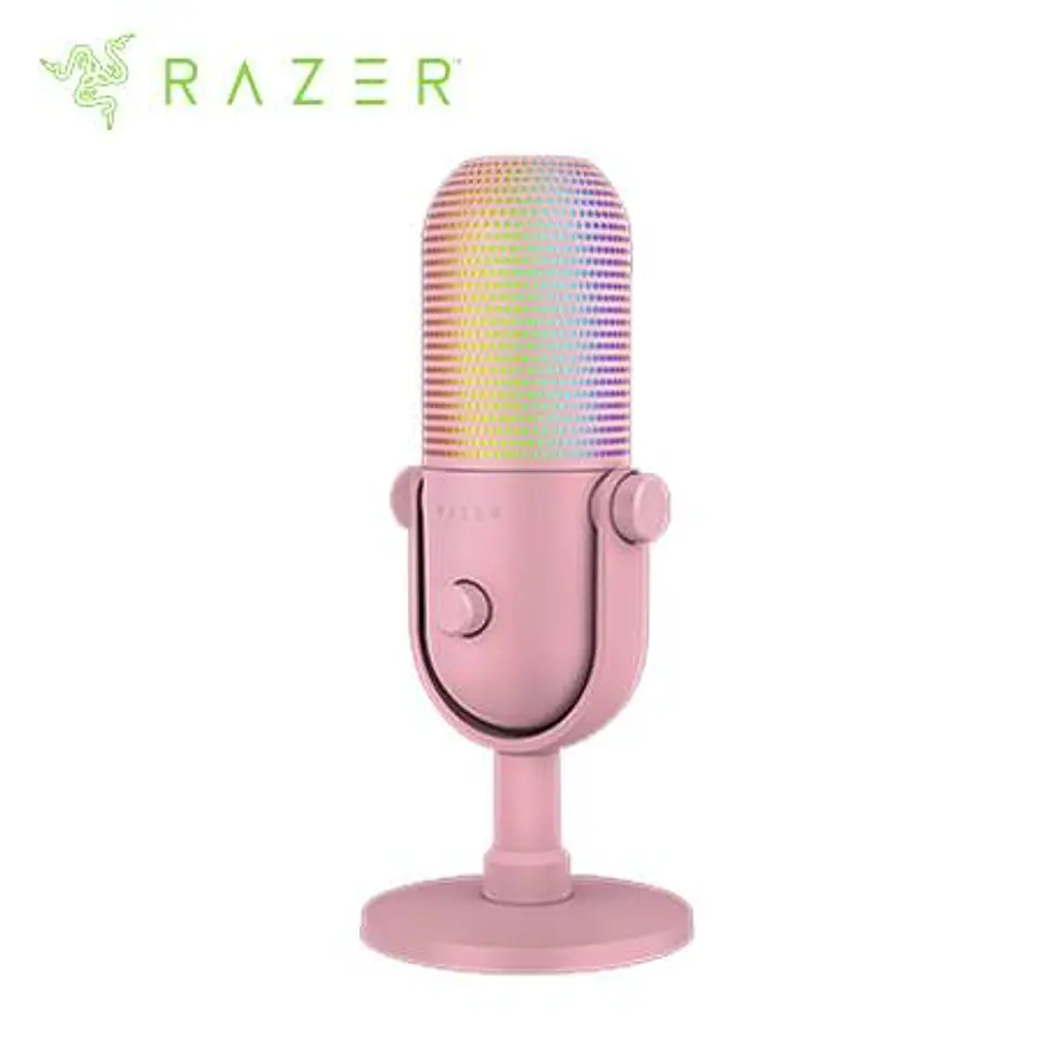 Microfono Razer Seiren V3 Chroma USB Streaming Supercardioide C/n Sensor Touch Silent Quartz (RZ19-05060300-R3U1) 1