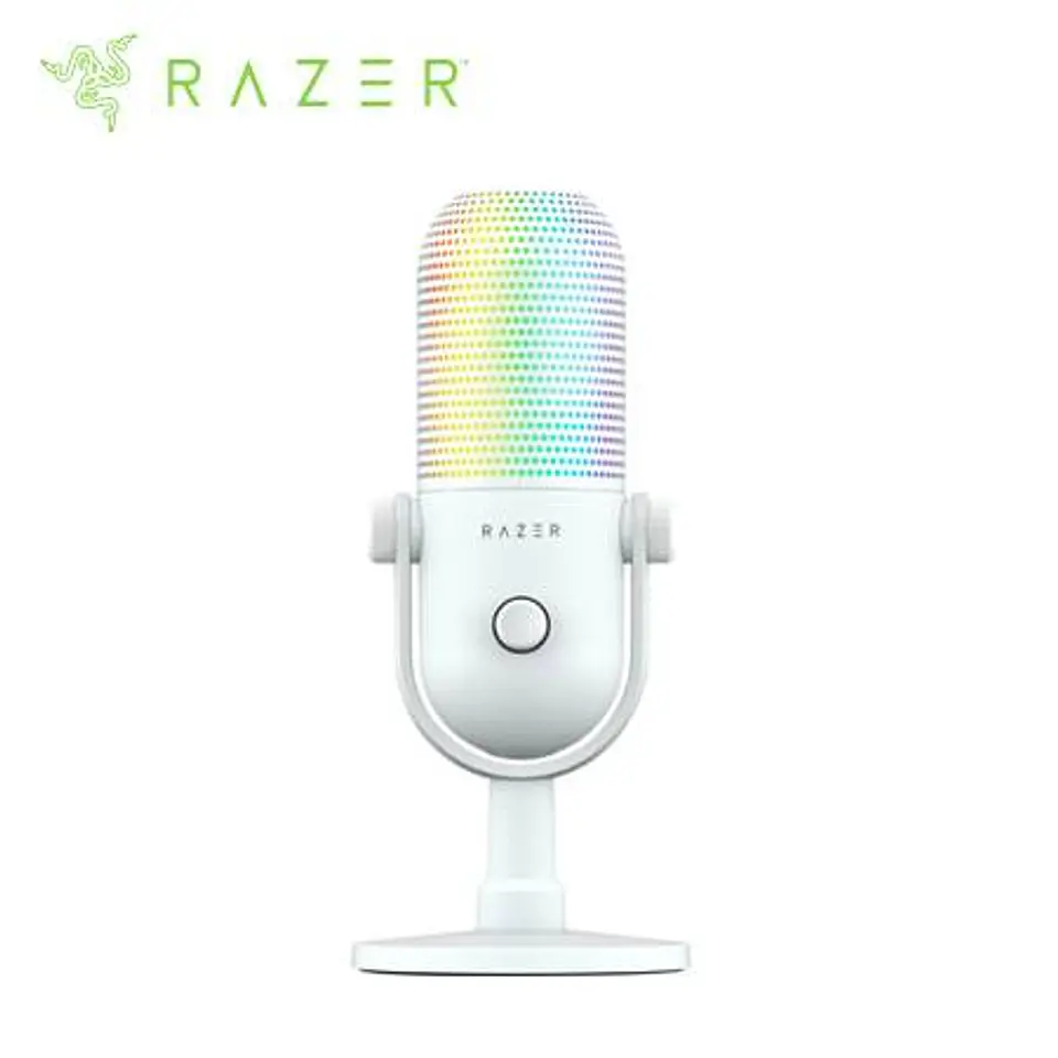 Microfono Razer Seiren V3 Chroma USB Streaming Supercardioide C/n Sensor Touch Silent White (RZ19-05060200-R3U1) 1
