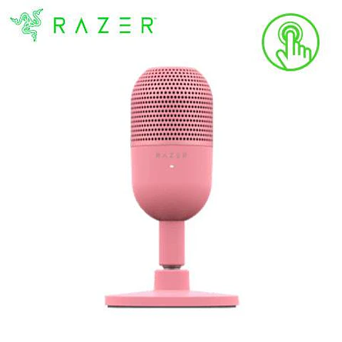 Microfono Razer Seiren V3 Mini USB Streaming Supercardioide C/n Sensor Touch Silent Quartz (RZ19-05050200-R3U1)