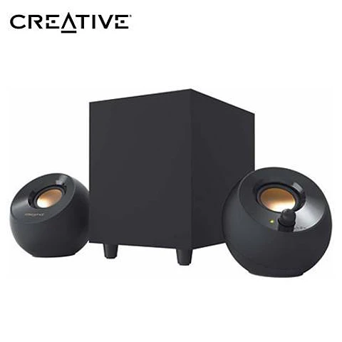 Parlante Creative Pebble Plus 2.1 8W/16W 3.5MM USB-power Black (51MF0480AA000)