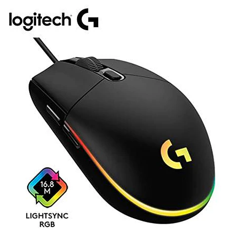 Mouse Logitech G203 Lightsync Optical 8000 DPI RGB Black (910-005790)-P