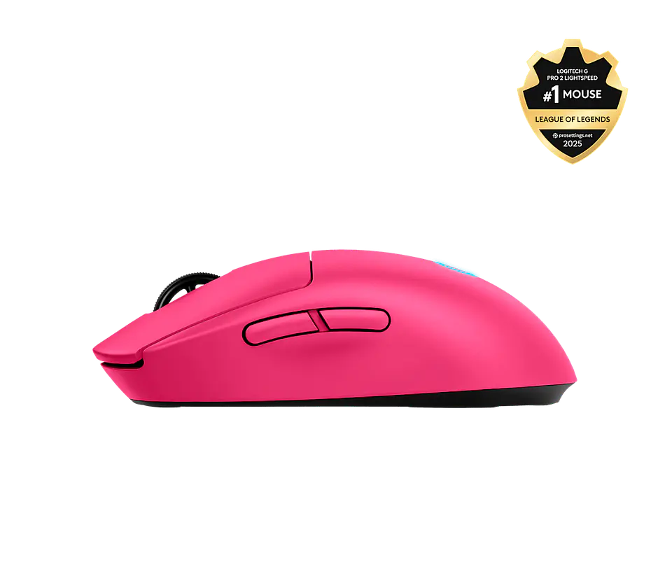 Logitech 910-007308 - Mouse G Pro 2 Ligthspeed Wireless Hero 2 44K Lightforce/lightsync RGB Magenta 2