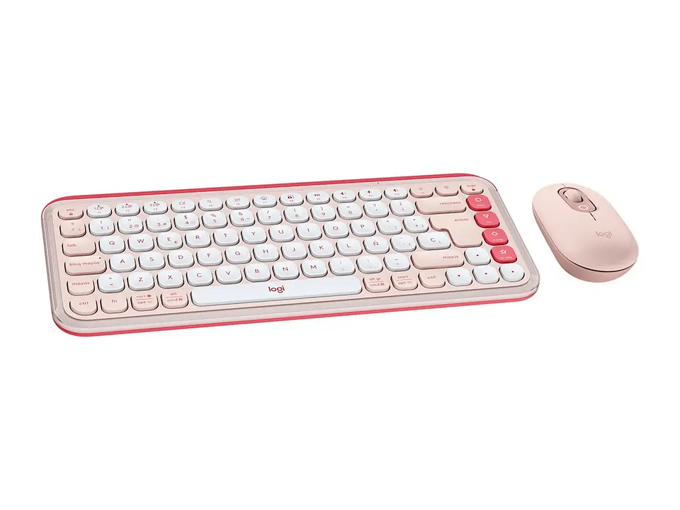 Logitech 920-013053 - Teclado + Mouse Pop Icon Bluetooth/wireless Sp / Copilot/ Rose 2