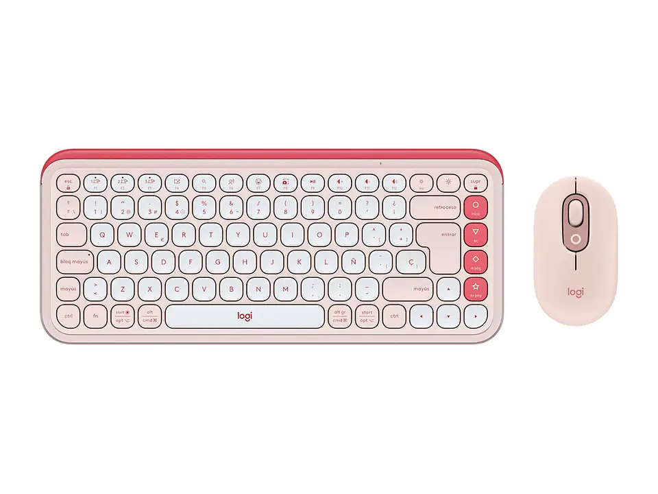 Logitech 920-013053 - Teclado + Mouse Pop Icon Bluetooth/wireless Sp / Copilot/ Rose 4