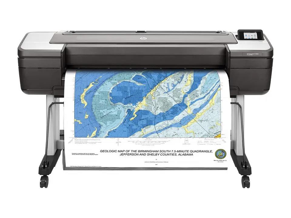 HP 1VD88A#B1K - HP DesignJet T1700dr PS 44-in Printer 1