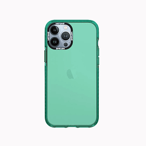 Carcasa Clear Color VERDE Iphone 14