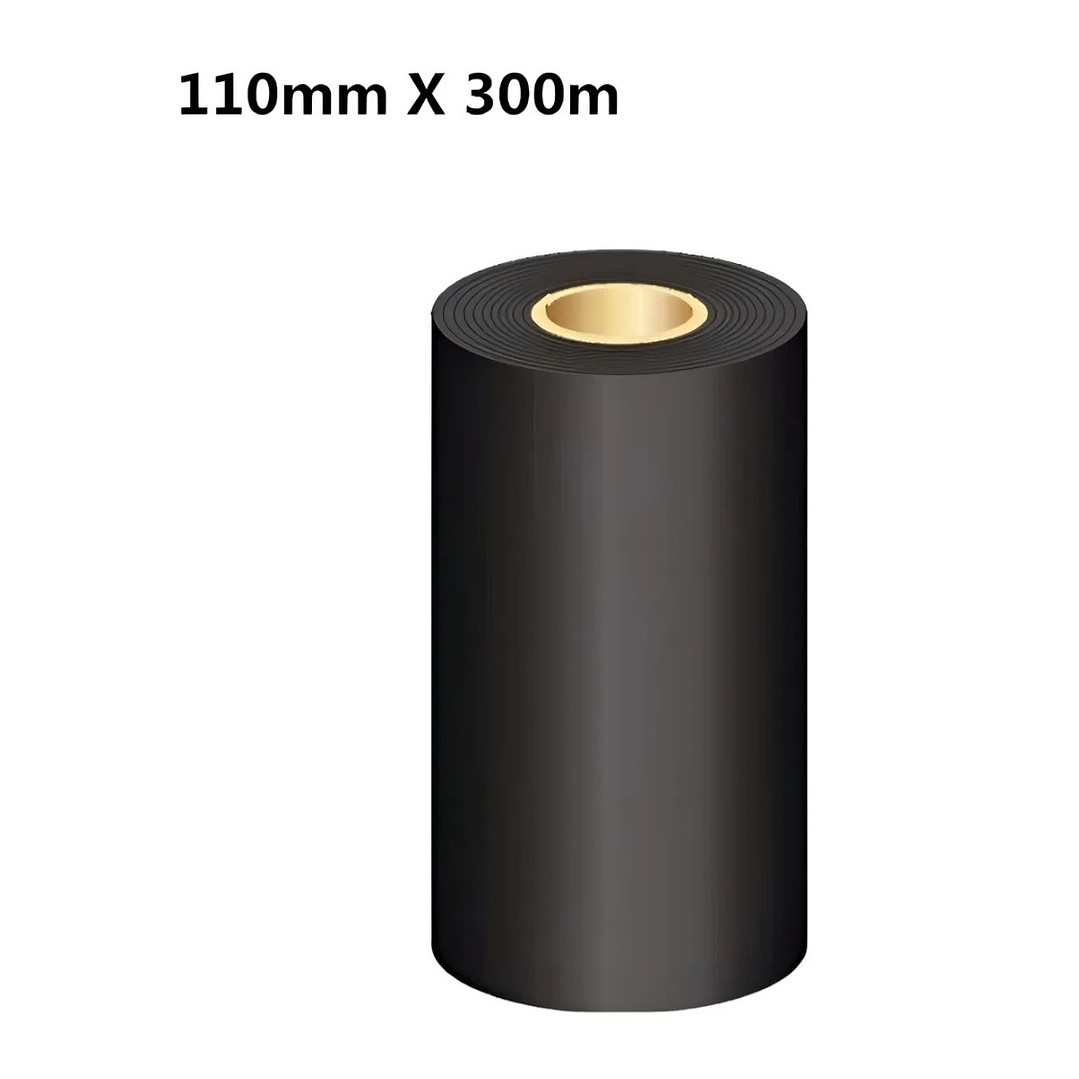 Ribbon Cinta Cera Para Impresora De Etiquetas 110mmx300m 2