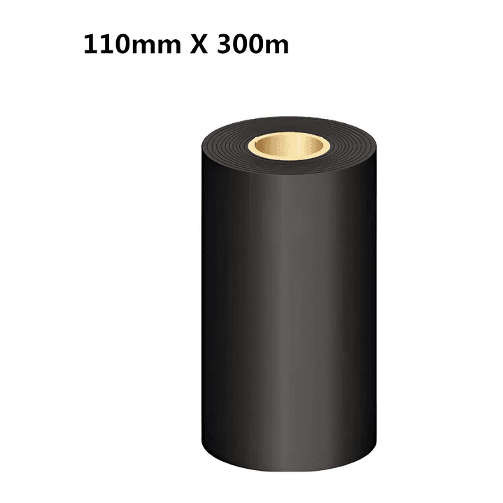 Ribbon Cinta Cera Para Impresora De Etiquetas 110mmx300m 2