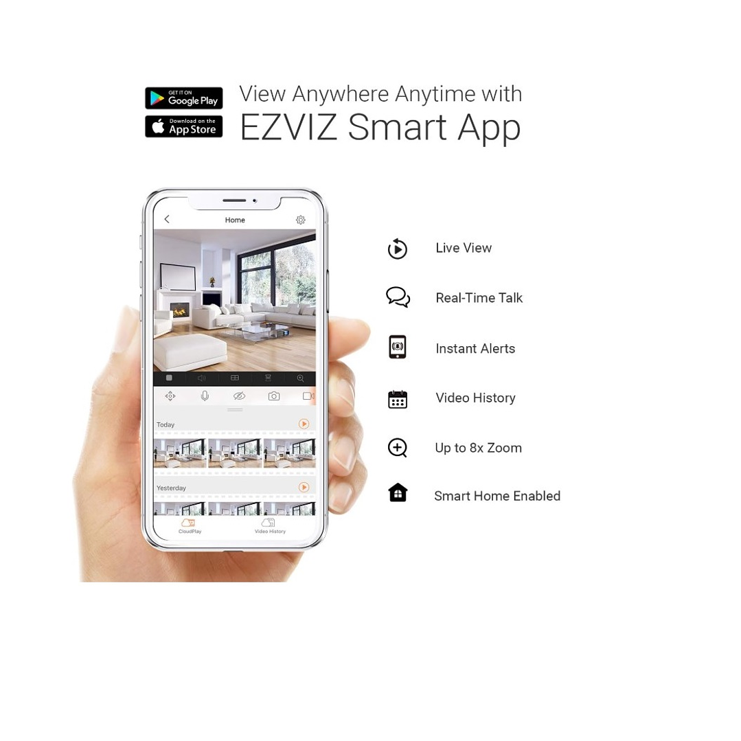 Ezviz H8c Pro 3k Cámara De Seguridad Wifi 5mp Exterior Color Blanco 5