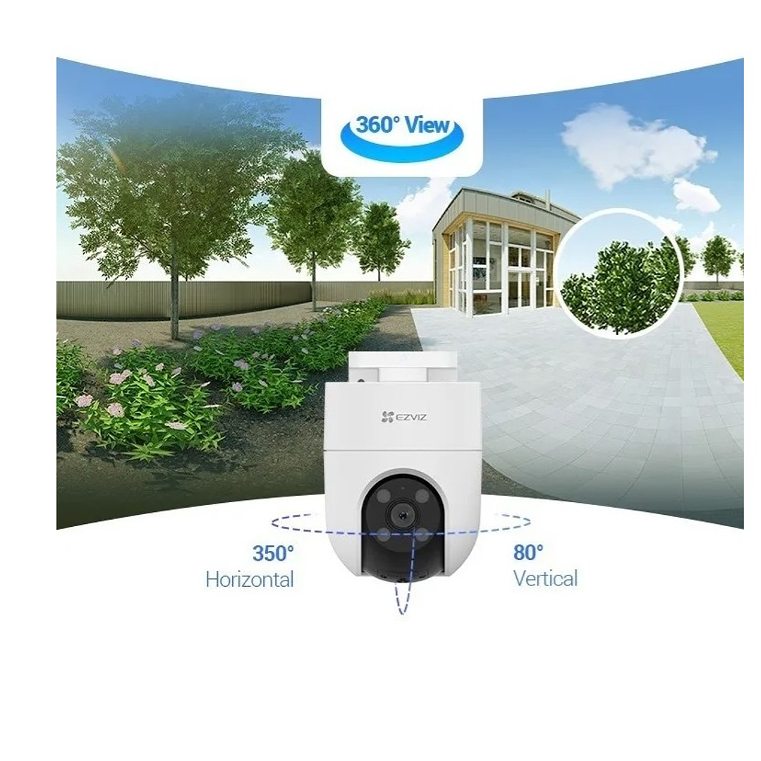 Ezviz H8c Pro 3k Cámara De Seguridad Wifi 5mp Exterior Color Blanco 2