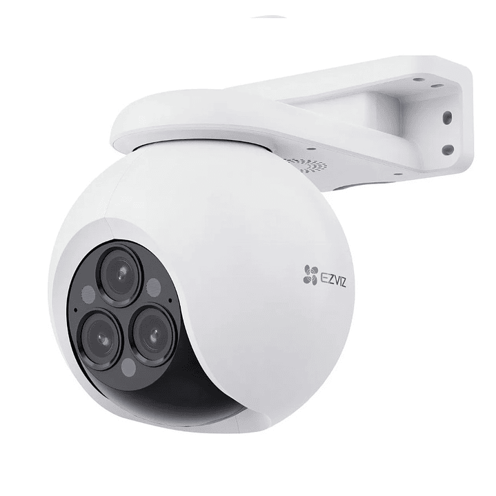 Cámara IP Ptz Para Exteriores Ezviz H80f Con Triple Lente Color Blanco 1