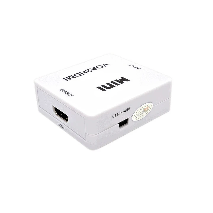 CAJA CONVERTIDORA VGA A HDMI AUDIO 2