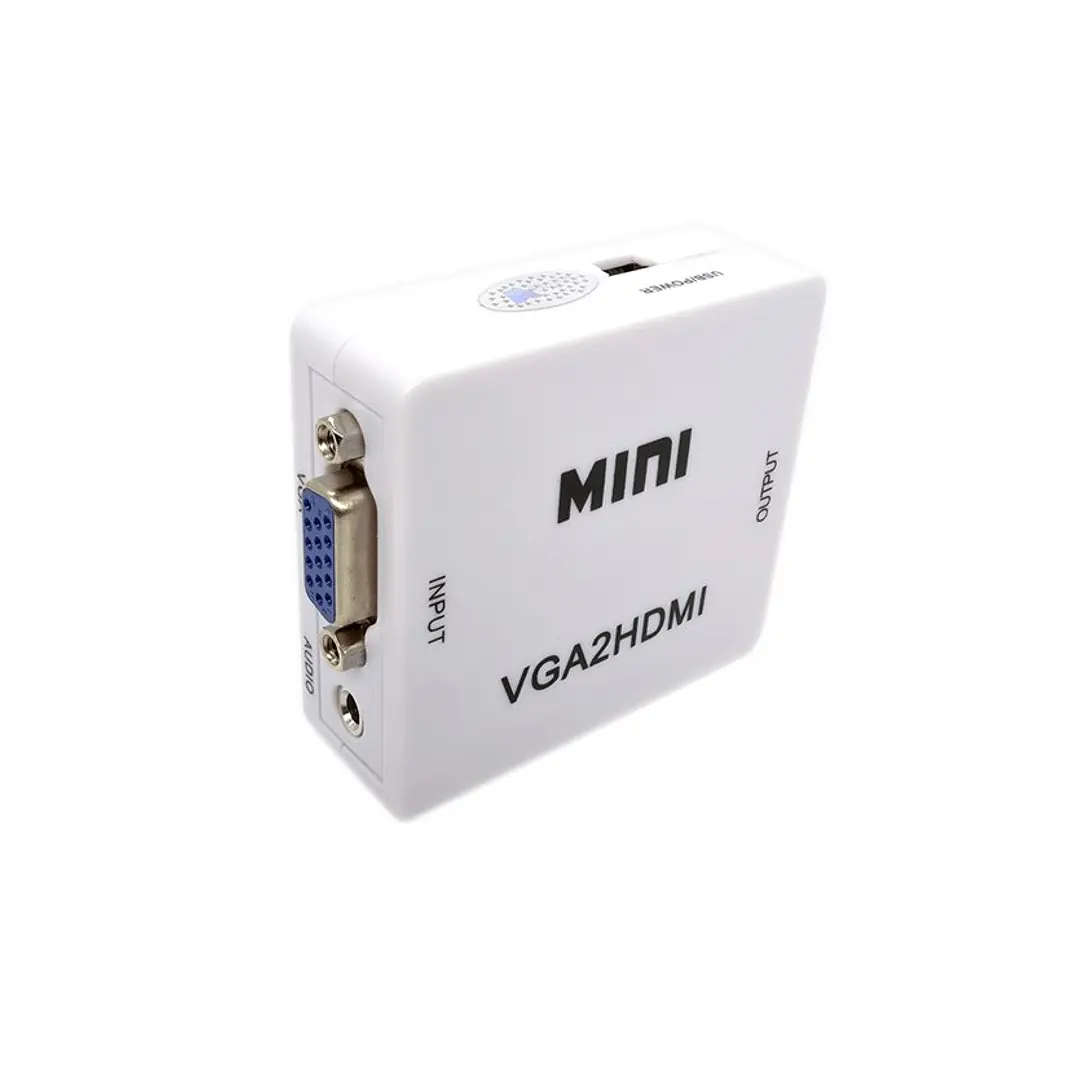 CAJA CONVERTIDORA VGA A HDMI AUDIO 4