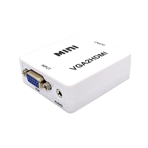 CAJA CONVERTIDORA VGA A HDMI AUDIO