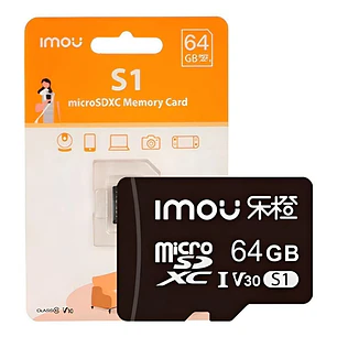 MICROSD IMOU 64GB CLASE 10 U3 V30 ALTA VELOCIDAD ST2-64-S1