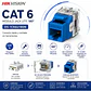 MODULO/CONECTOR JACK KEYSTONE CAT 6 UTP HIKVISION 180° AZUL - Miniatura 2
