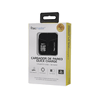 CARGADOR DE PARED TECMASTER QUICK CHARGE COLOR NEGRO 2