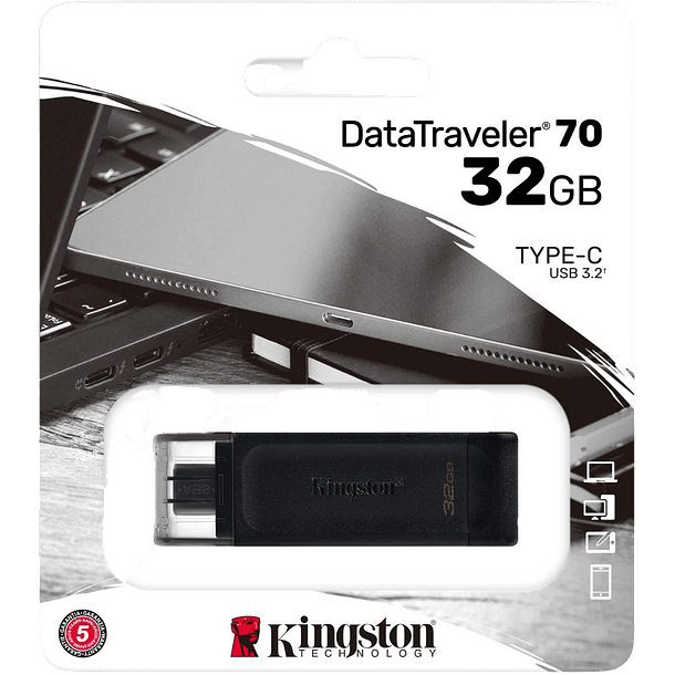 PENDRIVE KINGSTON DATATRAVELER 70 TYPE-C USB 3.2 3
