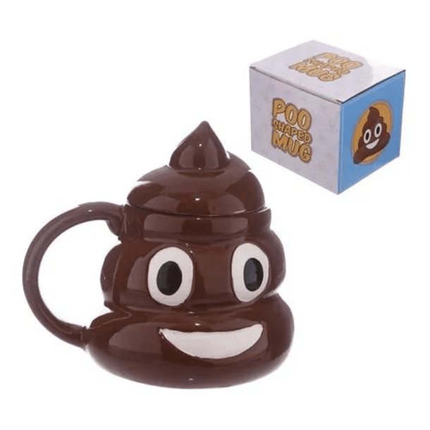 TAZON DE EMOJI POO SHAPED MUG 2