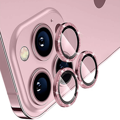 GENERICO Protector para lente camara iPhone 13 Pro Max / Negro
