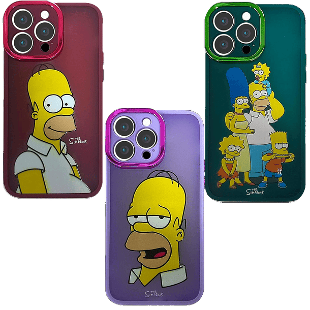 CARCASAS THE SIMPSONS BORDE COLORES 2023 PARA IPHONE 14 PRO 2