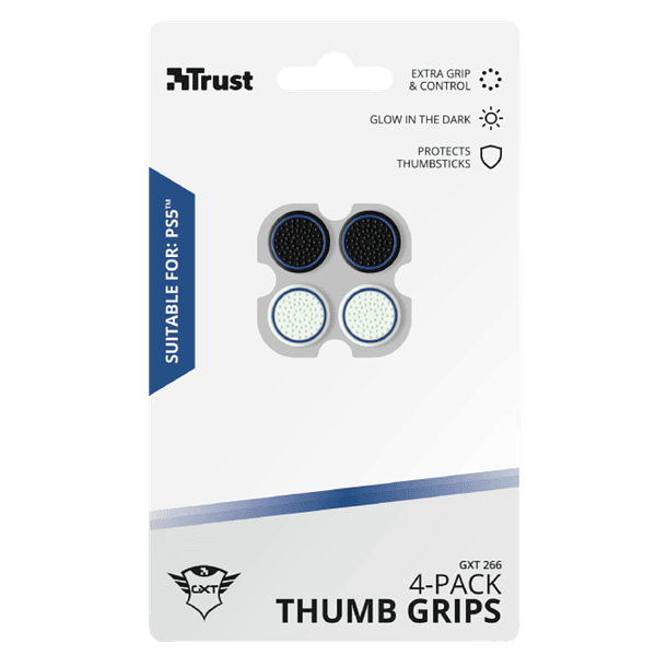 SUJECIONES DE PULGAR TRUST GXT 266 THUMB GRIPS 4-PACK PARA PS5 1