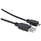CABLE MANHATTAN USB A MICRO B 1.8M 2