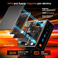 Mini PC Peladn WO4: AMD Ryzen 5 5600H, 16GB, 512GB, NVMe SSD, Win 11 Pro - Miniatura 5
