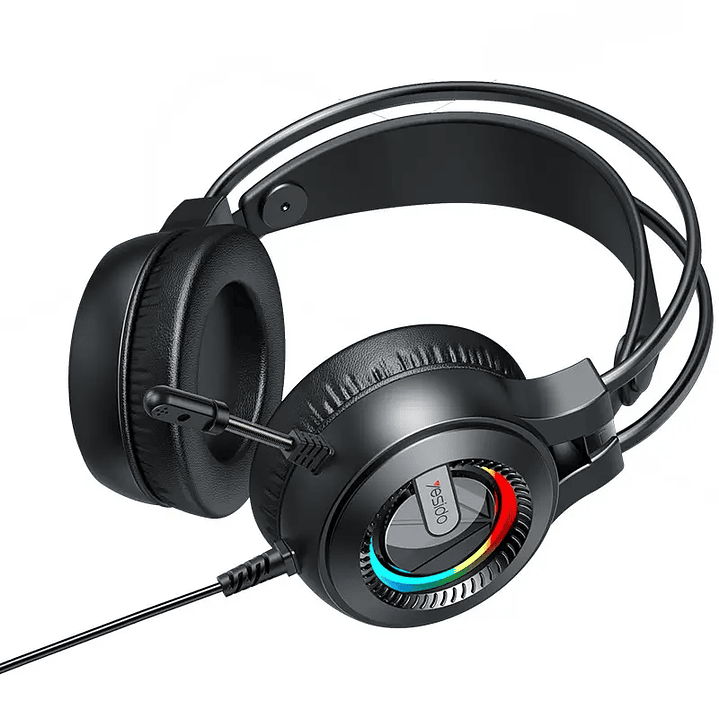 Audífonos Gamer Yesido EK02 Pro RGB – Sonido Hi-Fi Envolvente y Micrófono 360° 2