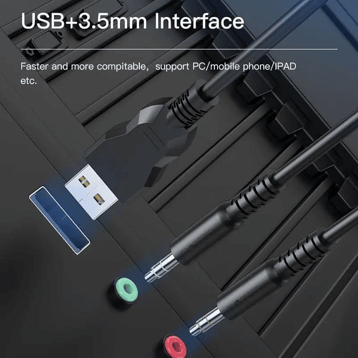 Audífonos Gamer Yesido EK02 Pro RGB – Sonido Hi-Fi Envolvente y Micrófono 360° 8