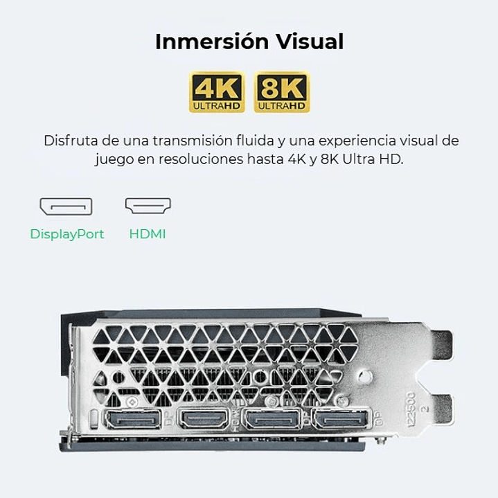Peladn GeForce RTX 2070 8GB GDDR6 - Tarjeta de Video Gaming 7