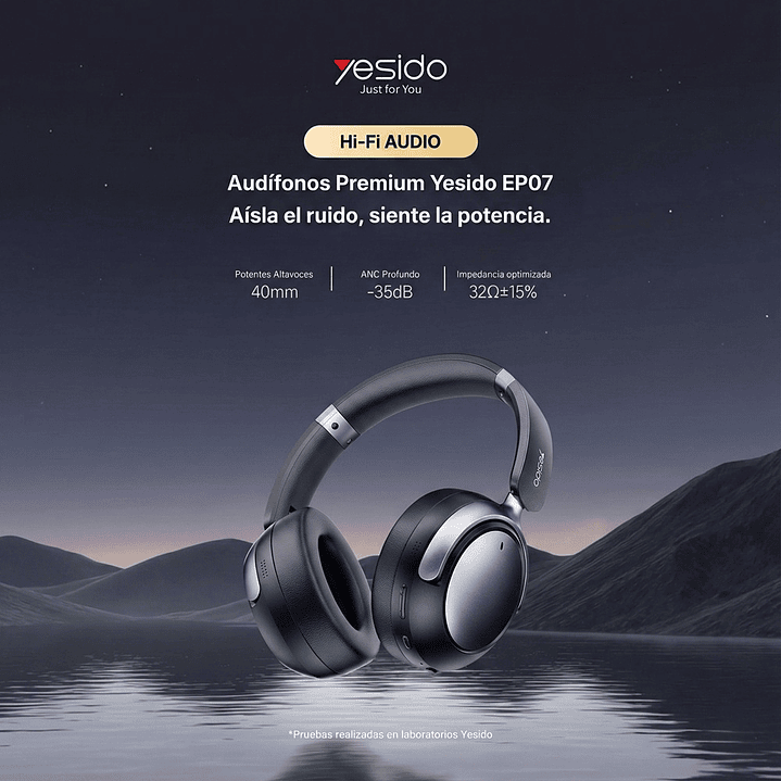 Audífonos Bluetooth Premium Yesido EP07 - ANC Dual Híbrido 3
