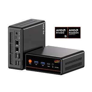 Mini PC Peladn WO4: AMD Ryzen 5 7640HS, 32GB DDR5, 1TB SSD, Radeon 760M, Win 11 Pro
