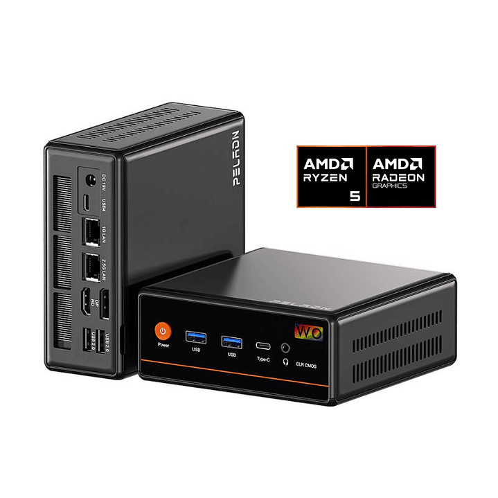 Mini PC Peladn WO4: AMD Ryzen 5 7640HS, 32GB DDR5, 1TB SSD, Radeon 760M, Win 11 Pro 1
