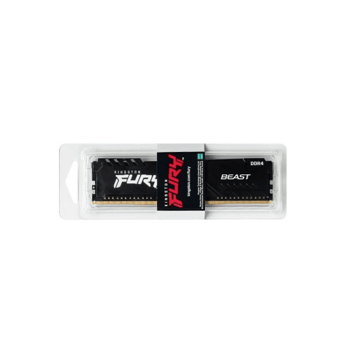 Memoria RAM Kingston FURY Beast 8GB DDR4 3200 MT/s DIMM Black (KF432C16BB/8) 2