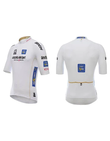 S/S JERSEY INVISBLE ZIP GIRO DE ITALIA 2017 BIANCA