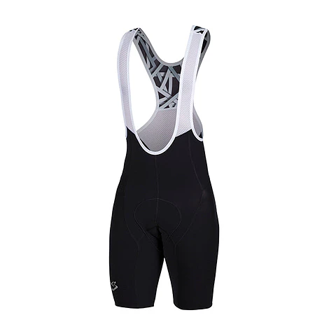 Bib Short / Culote Corto Elite Hombre Negro Blanco 
