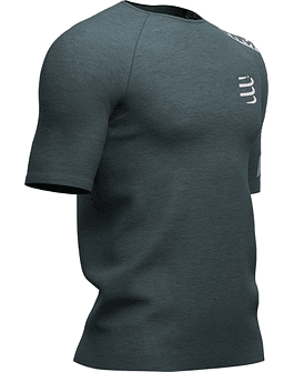 TRAINING TSHIRT SS BORN TO SWIM BIKE RUN DARK GREY 