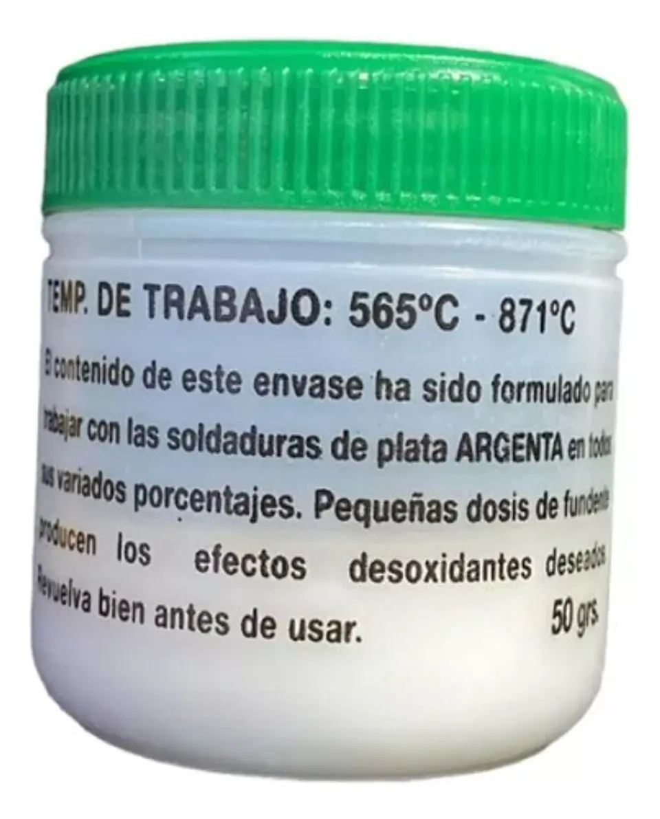 Fundente Para Soldar Plata Argenta 50 Gr 2