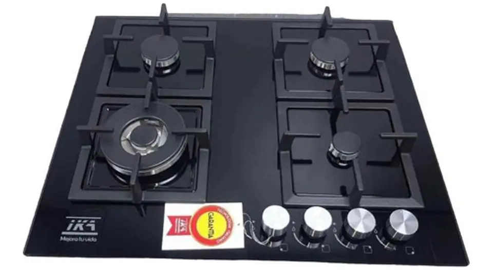 Encimera 4 Platos A Gas Licuado O Gas Natural Ika 1