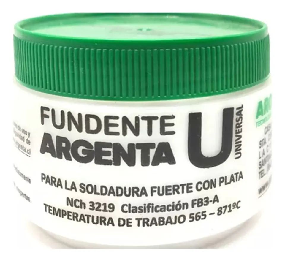 Fundente Para Soldar Plata Argenta 250 Gr 6