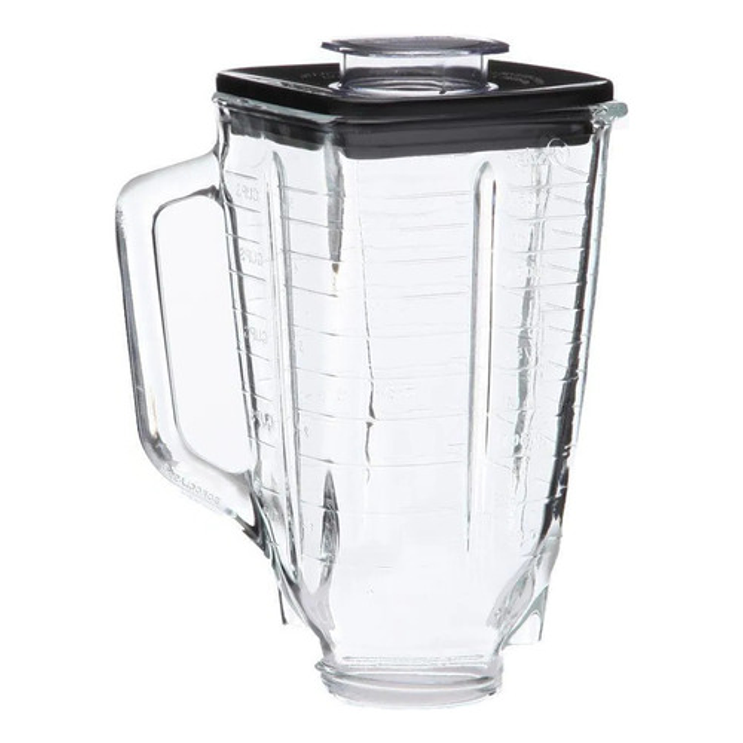 Vaso Vidrio Cuadrado Juguera Licuadora Oster Y Tapa Original 6