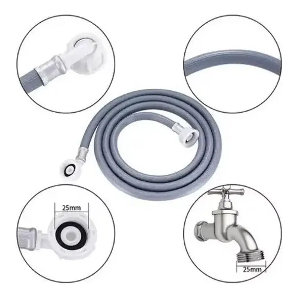 Manguera Para Lavadora 1.5 Mt Agua Caliente 2