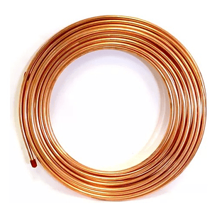 Tuberia De Cobre O Cañeria Recocida Flexible 3/8 Rollo 15 Mt