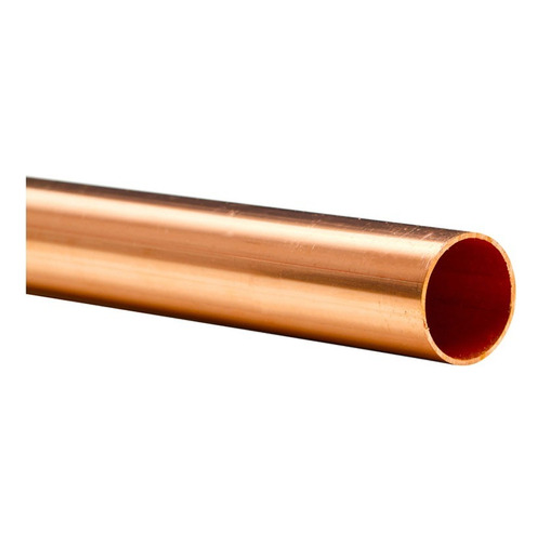 Cañeria O Tuberia De Cobre Recocida Flexible 1/4 1 Mts 3
